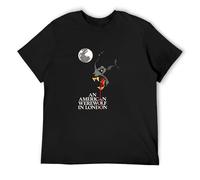 an American Werewolf in London Horror Movie T-Shirt Graphic Tee Printed Top Mens Black Shirt 3XL
