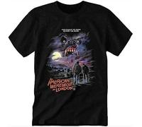 an American Werewolf in London Men's Casual Short Sleeve t Shirt Black Manches Courtes(X-Large)