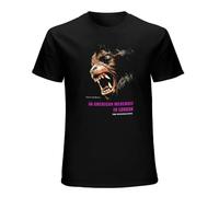 an American Werewolf in London T-Shirt Graphic Tee Printed Top Mens Black Shirt XL