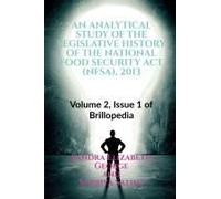 An Analytical Study Of The Legislative History Of The National Food Security Act (Nfsa), 2013