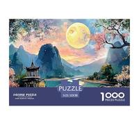 an Ancient Pavilion 1000 Pièces Carton Premium Lot de Puzzles Sunset Landscape Stimulant Et Éducatif Jeu Familial Puzzles As Birthday Gifts 52x38cm/1000pcs