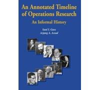 An Annotated Timeline Of Operations Research