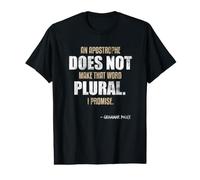 an Apostrophe Doesn't Make The Word Plural English Grammar T-Shirt Graphique avec Valeur
