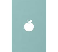 An Apple on the front green cover, 6" x 9", 120 blanked pages: Perfect for Notes, Sketches, Drawings & Memos - Gifts