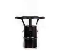 An cheminées f537080 - Terminale à chapeau en Acier, diamètre 80 mm pour SUFA à pellet nocciolino échappement Gaine aluminié