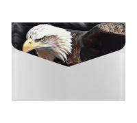 an Eagle - Organiseur de documents en accordéon à 6 poches - Dossier extensible avec étiquettes, dossiers de documents de voyage - Enveloppes en plastique avec fermeture à pression - 33 x 23 cm