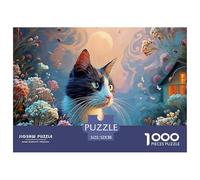 an Elegant Cat 1000 Pièces Carton Extra-épais Puzzle À Faire Soi-même Kitten Extrêmement Difficile Défi Unique Puzzles pour Adultes Et Enfants 52x38cm/1000pcs