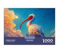 an Elegant White Bird 1000 Pcs Carton Premium Coffret De Puzzles Big Eye Bird Stimulant Et Éducatif Jeu Créatif Puzzles pour Adultes Et Enfants 70x50cm/1000pcs