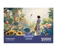 an Elegant Woman 1000 Pcs Carton Premium Lot de Puzzles Kitten Stimulant Et Éducatif Jeu Créatif Puzzles pour Adultes Et Enfants 52x38cm/1000pcs