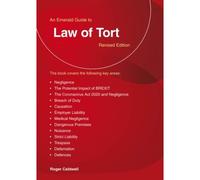 An Emerald Guide To Law Of Tort