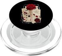 an Enduring Trace Dark Academia Gothic Bleeding Rose Vintage PopSockets PopGrip pour MagSafe