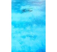 An exclusive notebook with an ocean blue cover.