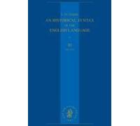 An Historical Syntax Of The English Language