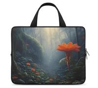 an Housse pour ordinateur portable de 10 pouces - Ultra fine et étanche - Motif fleur d'oranger - Avec dragonne
