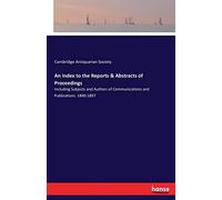 An Index To The Reports & Abstracts Of Proceedings