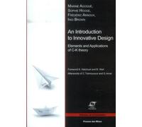An introduction to innovative design - Marine Agogue - Presses Des Mines - broché - Etude