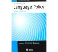 An Introduction to Language Policy, Language and Social Change Thomas Ricento (Auteur)
