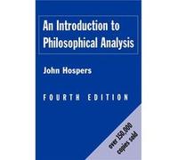 An Introduction to Philosophical Analysis by John Hospers Hospers John, Hospers, John (Auteur)