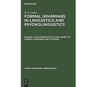 An Introduction To The Theory Of Formal Languages And Automata