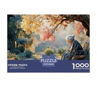 an Iron Bench Under The Tree 1000 Pcs Carton Premium Lot de Puzzles Kitten Stimulant Et Éducatif Défi Unique Puzzles pour Adultes Et Enfants 38x26cm/1000pcs