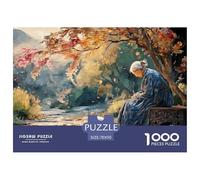 an Iron Bench Under The Tree 1000 Pièces Carton Extra-épais Coffret De Puzzles Kitten Stimulant Et Éducatif Défi Unique Puzzles pour Adultes Et Enfants 70x50cm/1000pcs