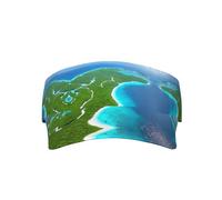 an Island in The Ocean Chapeau de soleil pour adulte avec dessus creux, sans rembourrage, sans effet sur la coiffure, fabriqué en 100 % polyester, noir, taille unique