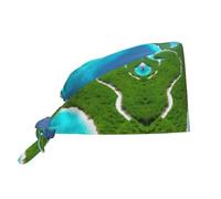 an Island in The Ocean Chapeau de travail respirant avec bande absorbante pour homme et femme Noir