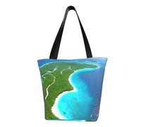 An island in the ocean Sac à main à bandoulière pour femme Sac à bandoulière Sac à bandoulière Sac à bandoulière Sac à bandoulière pour week-end Sac de courses Sac à bandoulière Noir Taille unique