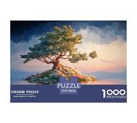 an Isolated Island with an Oak Tree 1000 Pièces Carton Premium Coffret De Puzzles Kitten Stimulant Et Éducatif Jeu Créatif Puzzles As Birthday Gifts 38x26cm/1000pcs