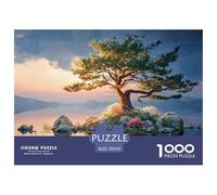 an Isolated Island with an Oak Tree 1000 Pièces Carton Premium Coffret De Puzzles Kitten Stimulant Et Éducatif Jeu Créatif Puzzles As Birthday Gifts 70x50cm/1000pcs