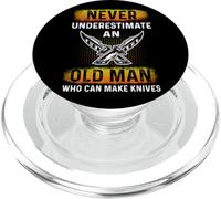 an Old Man Who Can Make Knives - Forging Knives Bladesmith PopSockets PopGrip pour MagSafe