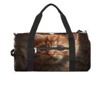 An Orange Cat Sac de sport de voyage pour homme et femme Grand sac de voyage avec compartiment à chaussures pour l'entraînement, style, taille unique, Style :, Taille unique