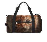 An Orange Cat Sac de sport pour homme et femme Résistant à l'eau Sac de voyage léger pour le voyage et le sport, blanc, taille unique, blanc, Taille unique