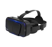 An-Ti Lunettes VR 3D avec écouteurs 360°, grand écran, lumière bleue, distance pupillaire réglable