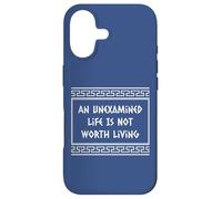 an Unexamined Life is Not Worth Living Socrate Grec Coque pour iPhone 17