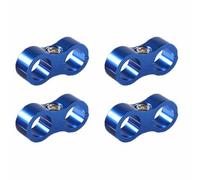 AN6/bleu Lot de 4 séparateurs de tuyau de carburant, séparateur de tuyau, collier de serrage en alliage d'aluminium pour conduite d'huile, de frein, tuyau d'eau
