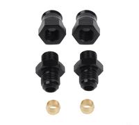 AN6 Fuel Adapter Rotating Fitting 5/16 Inch Black