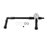 AN6 Kit de conduite de carburant à double alimentation compatible avec carburateur Holley 4150 avec manomètre à vide