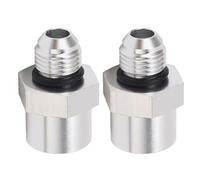 AN6 to M16x1.5 Fuel Connection Adapter Pair | Aluminum 6061 Leak - Inhibiting Connector | Fuel Hose Adapter for Oil/Pneumatic/Water Conduits | High Pressure Conduit Fittings