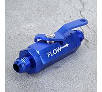 AN6 Tuyau de Carburant CNC Y972 Clapet Anti-retour D'arrêt de Voiture pour Tout Tuyau de Carburant (BLUE)