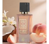 Ana Abiyedh Coral 60ML Eau de parfum Unisexe Note de tête : Pêche, pastèque, orangeNote de coeur : Noix de coco, fleurs blancheNote de fond : Vanille , ambre, musc- Il s'agit de l'eau de parfum unisex