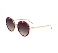 Ana Hickmann Mixte Hickmann Mod. Hi3052 Marbled Cherry_Gold Lunettes de Soleil, Multicolore, Taille Unique