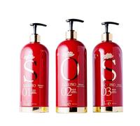 Ana Paula Carvalho | S.O.S PRO Kit de Traitement Professionnel | Shampoing, Baume et Masque | (3x) 1000ml