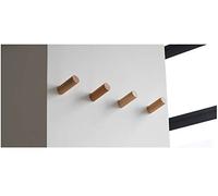 anaan One-Tenth Patère Murale Bois Porte Manteau Hêtre Lot de 4 M Φ3*8cm | Design Moderne : Crochet muraux en bois de hêtre massif. Idéal pour hall, chambre et salle de bain. Installation très facile.