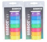 Anabox boîte à médicaments 1x7 couleurs assorties Boîte 2x1 pc(s)