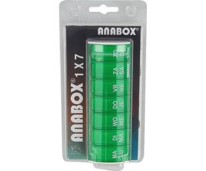 Anabox Pilulier Semaine Vert 1 Pièce