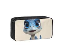 ANABPRMA Grande trousse à crayons en tissu Oxford avec fermeture éclair pour l'école, le bureau, les voyages, Dinosaures mignons de dessin animé 1, Taille unique, Pochette à monnaie