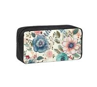 ANABPRMA Last Sun Rays Grande trousse à crayons en tissu Oxford avec fermeture éclair pour école, bureau, voyage, Fleur bohème moderne, Taille unique, Pochette à monnaie