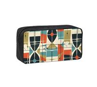 ANABPRMA Last Sun Rays Grande trousse à crayons en tissu Oxford avec fermeture éclair pour école, bureau, voyage, Moderne milieu du siècle, Taille unique, Pochette à monnaie