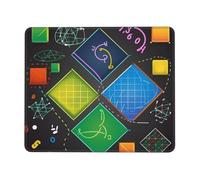 ANABPRMA Math Quiz Tapis de souris à bords en caoutchouc pour bureau et jeux, tapis de souris antidérapant avec bords cousus, plusieurs tailles, 10 x 30,5 cm